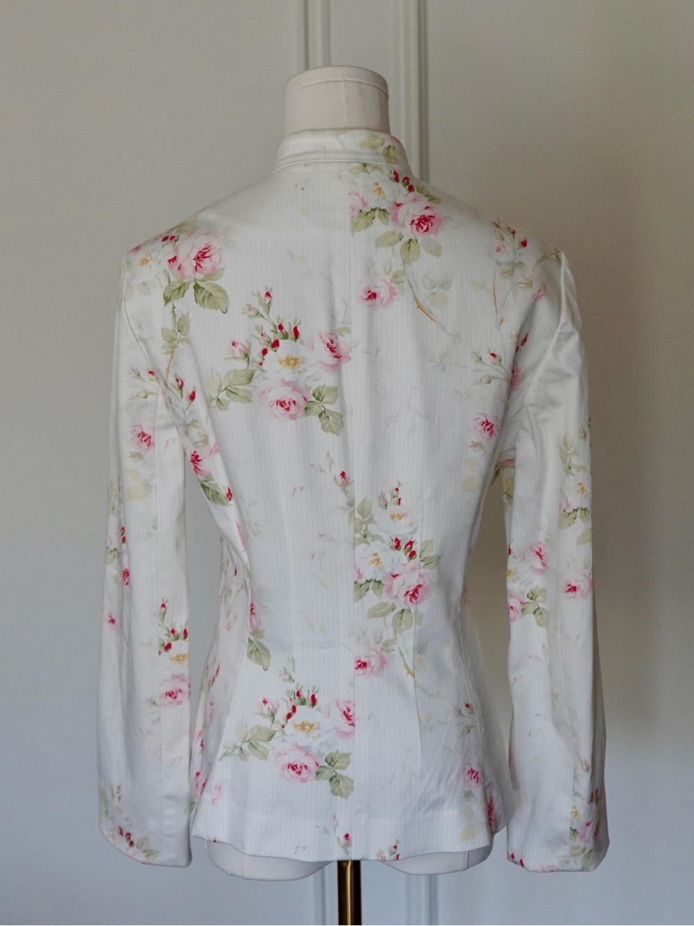 Ralph Lauren Rose Print Blazer Coquette Bridgerton Victorian Sz S 2003 - Picture 4 of 7